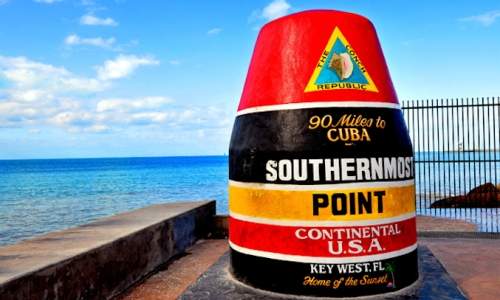 O que fazer em Key West - Marco das 90 milhas para cuba