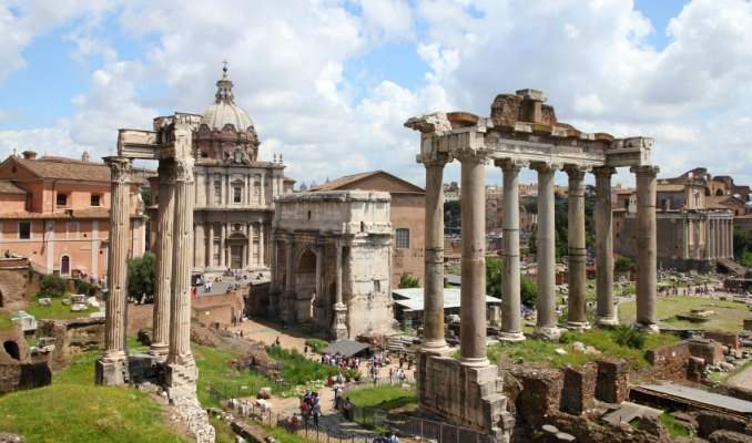 Melhores pontos turísticos em Roma - Fórum Romano